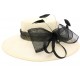 Chapeau Mariage ivoire et noir Méli Mélo ANCIENNES COLLECTIONS divers