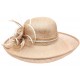 Chapeau Mariage Marron Clair en paille sisal Fraise ANCIENNES COLLECTIONS divers