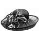 Chapeau Mariage Noir et blanc en paille sisal Fraise ANCIENNES COLLECTIONS divers