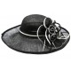 Chapeau Mariage Noir et blanc en paille sisal Fraise ANCIENNES COLLECTIONS divers