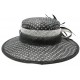 Chapeau mariage Noir Claridge à pois blanc en sisal ANCIENNES COLLECTIONS divers