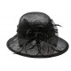 Chapeau Mariage Noir Thing en paille sisal ANCIENNES COLLECTIONS divers