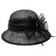 Chapeau Mariage Noir Thing en paille sisal ANCIENNES COLLECTIONS divers