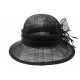 Chapeau Mariage Noir Thing en paille sisal ANCIENNES COLLECTIONS divers