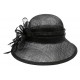 Chapeau Mariage Noir Thing en paille sisal ANCIENNES COLLECTIONS divers