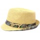 Chapeau de Paille Beige Python ANCIENNES COLLECTIONS divers