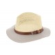 Chapeau paille Naturel et Gris Lloyd Herman Headwear ANCIENNES COLLECTIONS divers