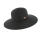 Chapeau paille Noir Serena par Herman headwear ANCIENNES COLLECTIONS divers