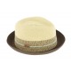 Chapeau paille Beige et Marron Timmy par Herman Headwear ANCIENNES COLLECTIONS divers