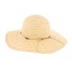 Chapeau paille Naturel mode Clara Herman Headwear ANCIENNES COLLECTIONS divers