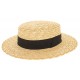 Chapeau Canotier paille naturel Herman headwear ANCIENNES COLLECTIONS divers