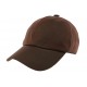 Casquette Baseball Marron Coton Huilé ANCIENNES COLLECTIONS divers