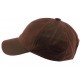 Casquette Baseball Marron Coton Huilé ANCIENNES COLLECTIONS divers