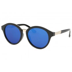 Lunettes de soleil Rondes Noir Miroir Bleu Valt ANCIENNES COLLECTIONS divers