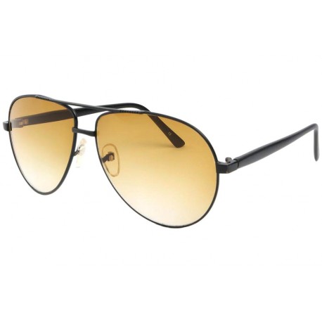 Lunette de soleil aviateur Tendance Noir et Jaune Alkyl LUNETTES SOLEIL Eye Wear