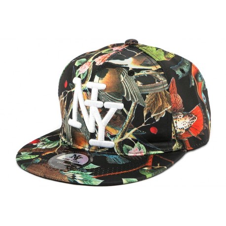 Snapback NY Noire et Rouge Firebirds ANCIENNES COLLECTIONS divers