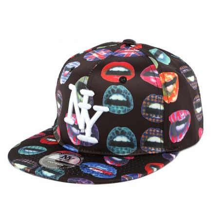 Snapback NY Noire et Rouge KissMe ANCIENNES COLLECTIONS divers