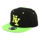 Casquette NY Enfant Noir et Vert Fluo à partir de 7 ans ANCIENNES COLLECTIONS divers