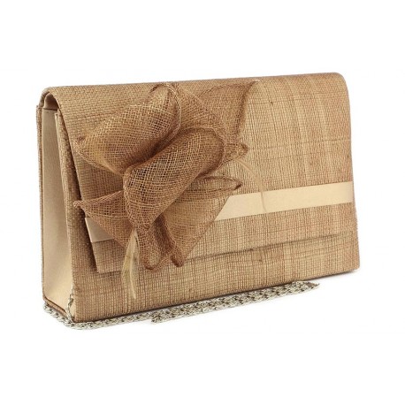 Pochette Mariage Marron en sisal Alexa ANCIENNES COLLECTIONS divers