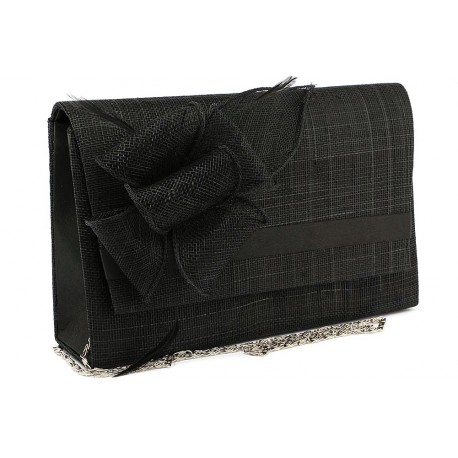 Pochette Mariage Noire en sisal Alexa ANCIENNES COLLECTIONS divers