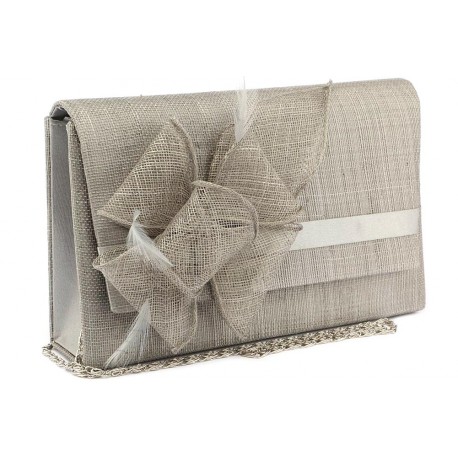 Pochette Mariage Grise en sisal Alexa ANCIENNES COLLECTIONS divers