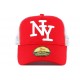 Casquette ny Enfant Rouge et Blanche Baseball de 7 à 12 ans ANCIENNES COLLECTIONS divers