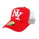 Casquette ny Enfant Rouge et Blanche Baseball de 7 à 12 ans ANCIENNES COLLECTIONS divers