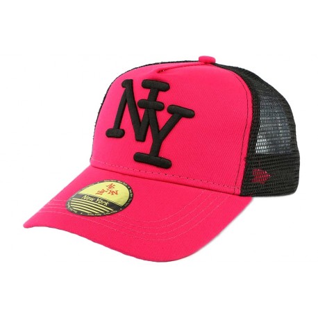 Casquette ny Enfant Rose fuchsia Baseball de 7 à 12 ans ANCIENNES COLLECTIONS divers