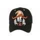 Casquette Biker Noir Tête d'Aigle CASQUETTES divers