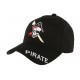 Casquette Baseball Noir Pirate CASQUETTES divers