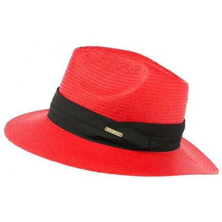 Chapeau de Paille Rouge Théo CHAPEAUX Léon montane