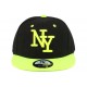 Casquette Enfant NY Noir et Jaune Fluo de 6 à 11 ans ANCIENNES COLLECTIONS divers