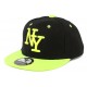 Casquette Enfant NY Noir et Jaune Fluo de 6 à 11 ans ANCIENNES COLLECTIONS divers