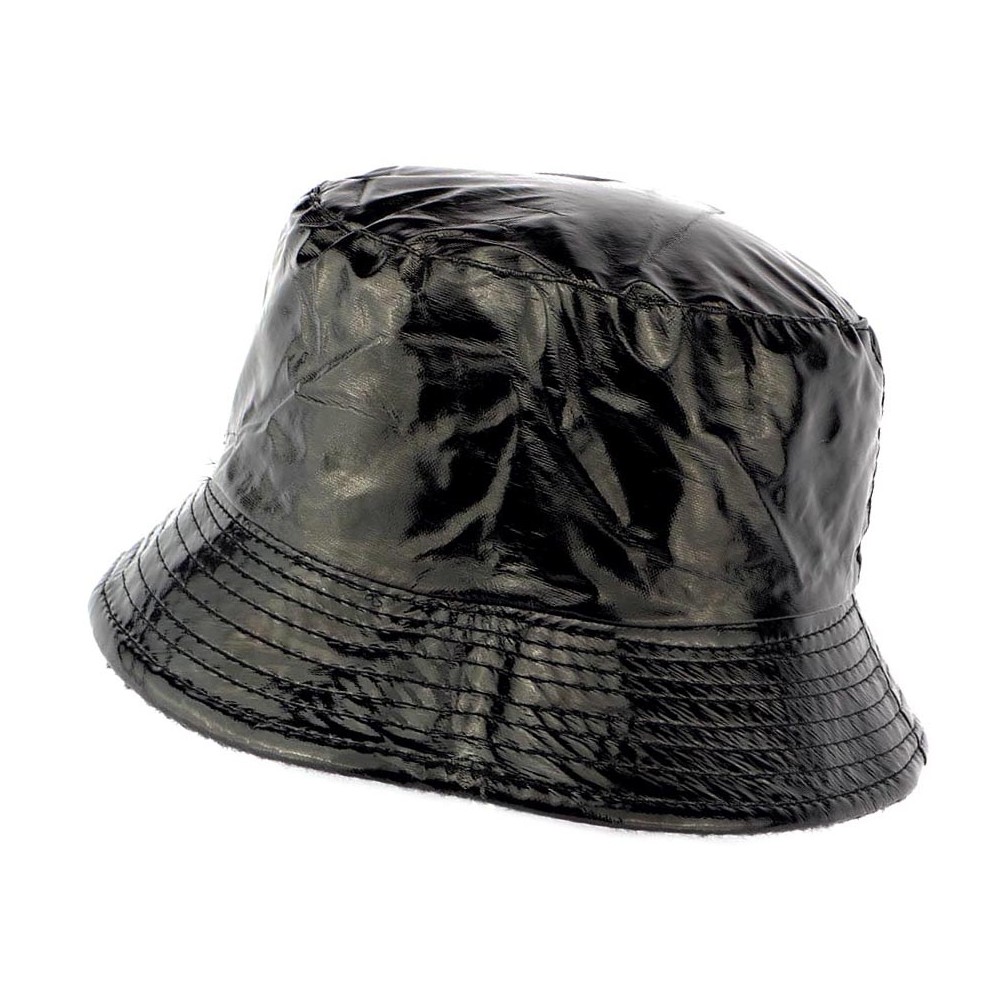 Chapeau de pluie pliable, noir