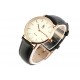 Montre Femme Bracelet Cuir Noir Cadran Doré Nelsy ANCIENNES COLLECTIONS divers