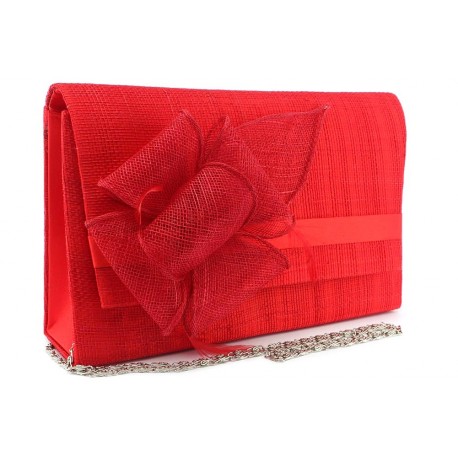 Pochette Mariage Rouge en sisal Alexa ANCIENNES COLLECTIONS divers