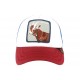 Casquette Baseball Bleu blanc Rouge Hickory Stick Goorin Bros ANCIENNES COLLECTIONS divers