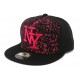 Casquette Snapback Noir et Rose Tag Trax ANCIENNES COLLECTIONS divers