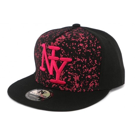 Casquette Snapback Noir et Rose Tag Trax ANCIENNES COLLECTIONS divers