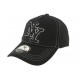 Casquette Baseball Noire NY Surpiqures Blanches ANCIENNES COLLECTIONS divers