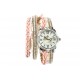 Montre Femme Bracelet Double Tour Cristal Rose Kelly ANCIENNES COLLECTIONS divers