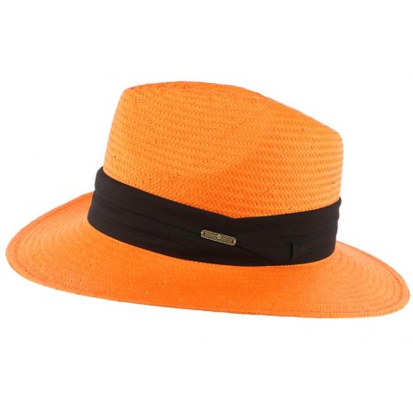 Chapeau de Paille Orange Théo CHAPEAUX Léon montane