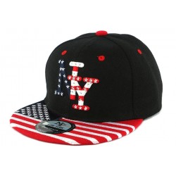 Casquette NY Enfant Noir drapeau USA de 6 à 11 ans ANCIENNES COLLECTIONS divers