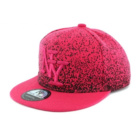 Casquette NY Enfant Rose et Noir Graph de 6 à 11 ans ANCIENNES COLLECTIONS divers