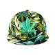 Casquette Kush feuille verte et turquoise ANCIENNES COLLECTIONS divers