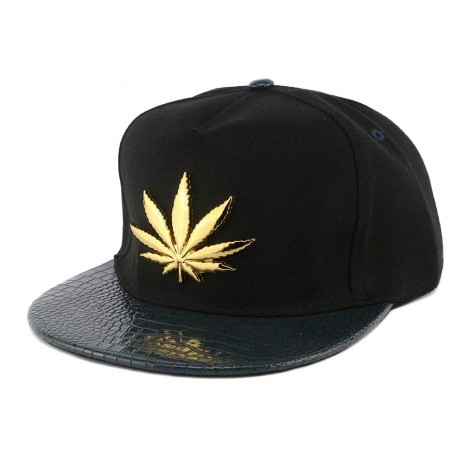 Casquette Kush Doré noire visière cuir pétrole ANCIENNES COLLECTIONS divers