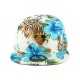 Casquette NY Beige Fleurs Bleu ANCIENNES COLLECTIONS divers