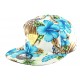 Casquette NY Beige Fleurs Bleu ANCIENNES COLLECTIONS divers