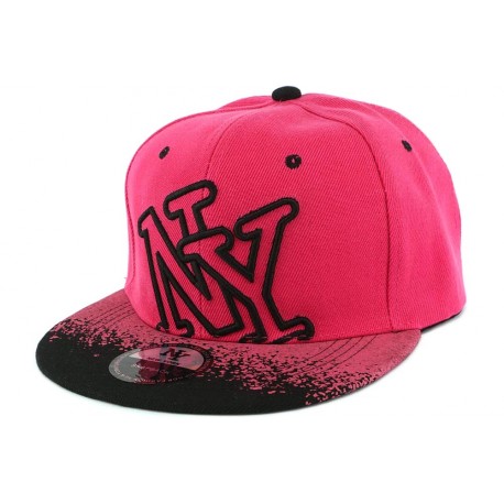 Casquette NY Rose et Noir Tag ANCIENNES COLLECTIONS divers