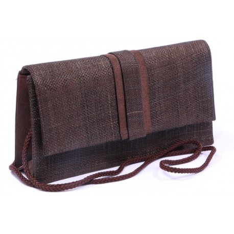 Pochette cérémonie Lynda en sisal marron ANCIENNES COLLECTIONS divers